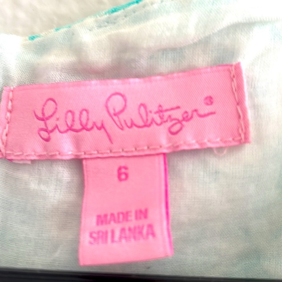 Lilly Pulitzer women’s dress size 6 colors white and blue - Picture 3 of 3